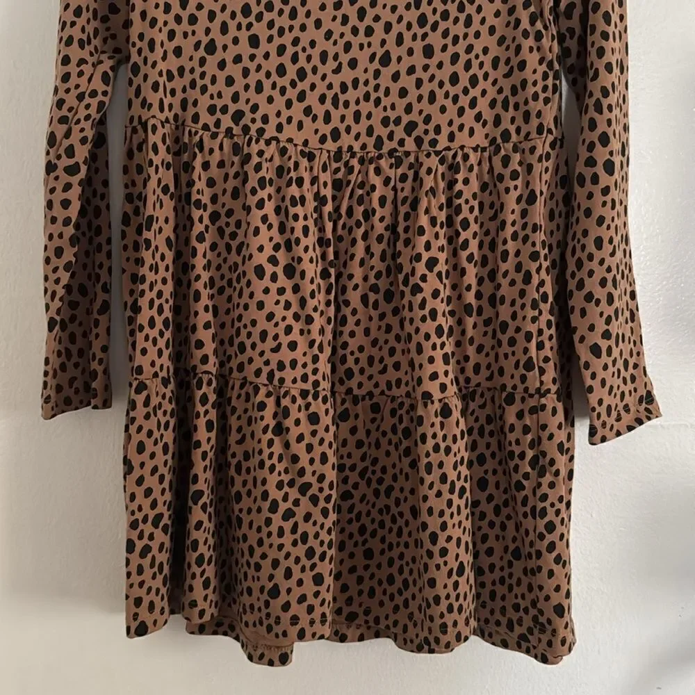 H&M Leopard print girls dress EUC